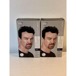 2X Ion 5 Minute Men's Hair Color Steel TRUE BLACK New NIB Demi permanent Rare br